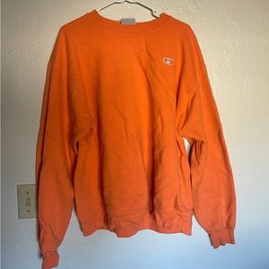 Champion Bright Orange Crewneck